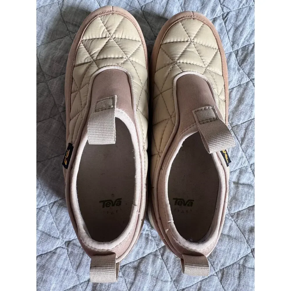 Teva Ember Commute Tan Waterproof Slip On Women's 8 Comfort Walking Shoes
